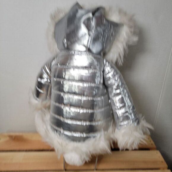 Bath & Body Works White Polar Bear "Igloo" w/ Silver Hooded Jacket - Picture 4 of 8